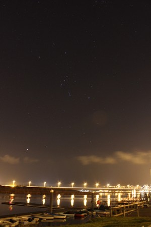 Orion over Cardiff. Credit: Stuart Lowe